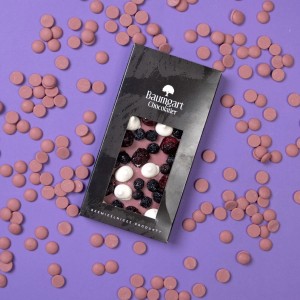Czekolada Ruby z wiśnia, aronią i bezikami - classic 90 g