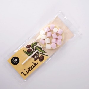 Lizak z czekolady białej z piankami 35g