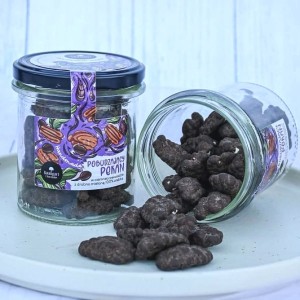 Pobudzający Pekan - orzech Pekan w czekoladzie deserowej z dodatkiem kawy  150g