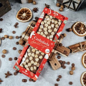 Czekolada Mleczna Orzech Laskowy 160 g Premium - Świąteczna