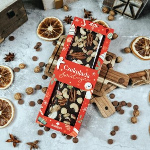 Czekolada Deserowa Miks Orzechów 175 g Premium - Wersja Świąteczna
