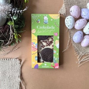 Wielkanocna czekolada biała z oreo i crispearls