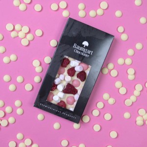 Czekolada biała 30,4% - z piankami marshmallow i maliną 97 g classic